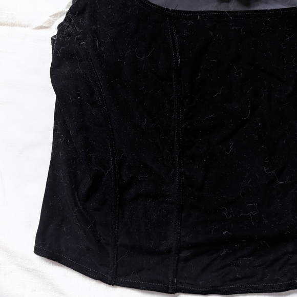 Vintage Di Marco Velvet Crop Top - Picture 2 of 3